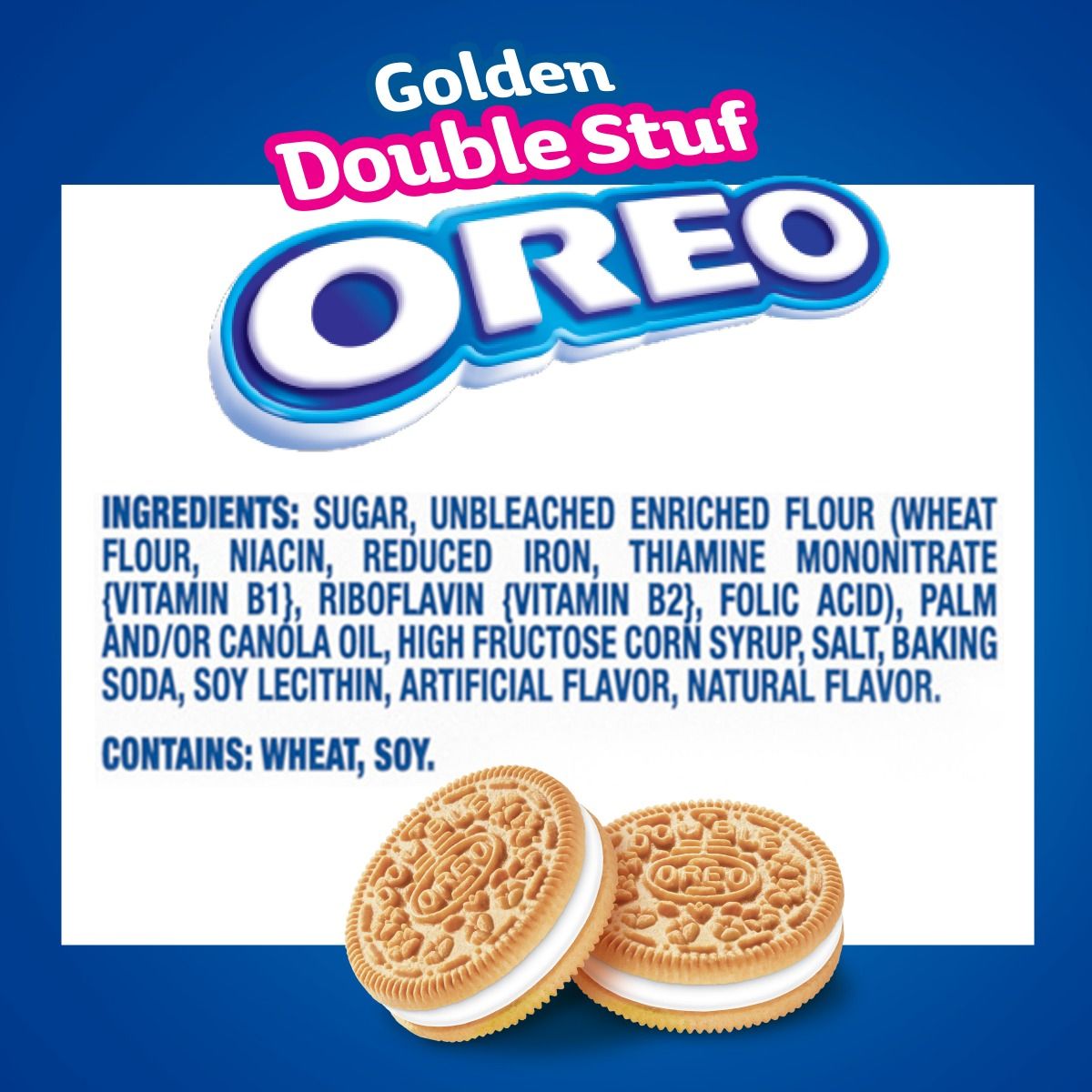 Golden Double Stuf Sandwich Cookies, Family Size I1