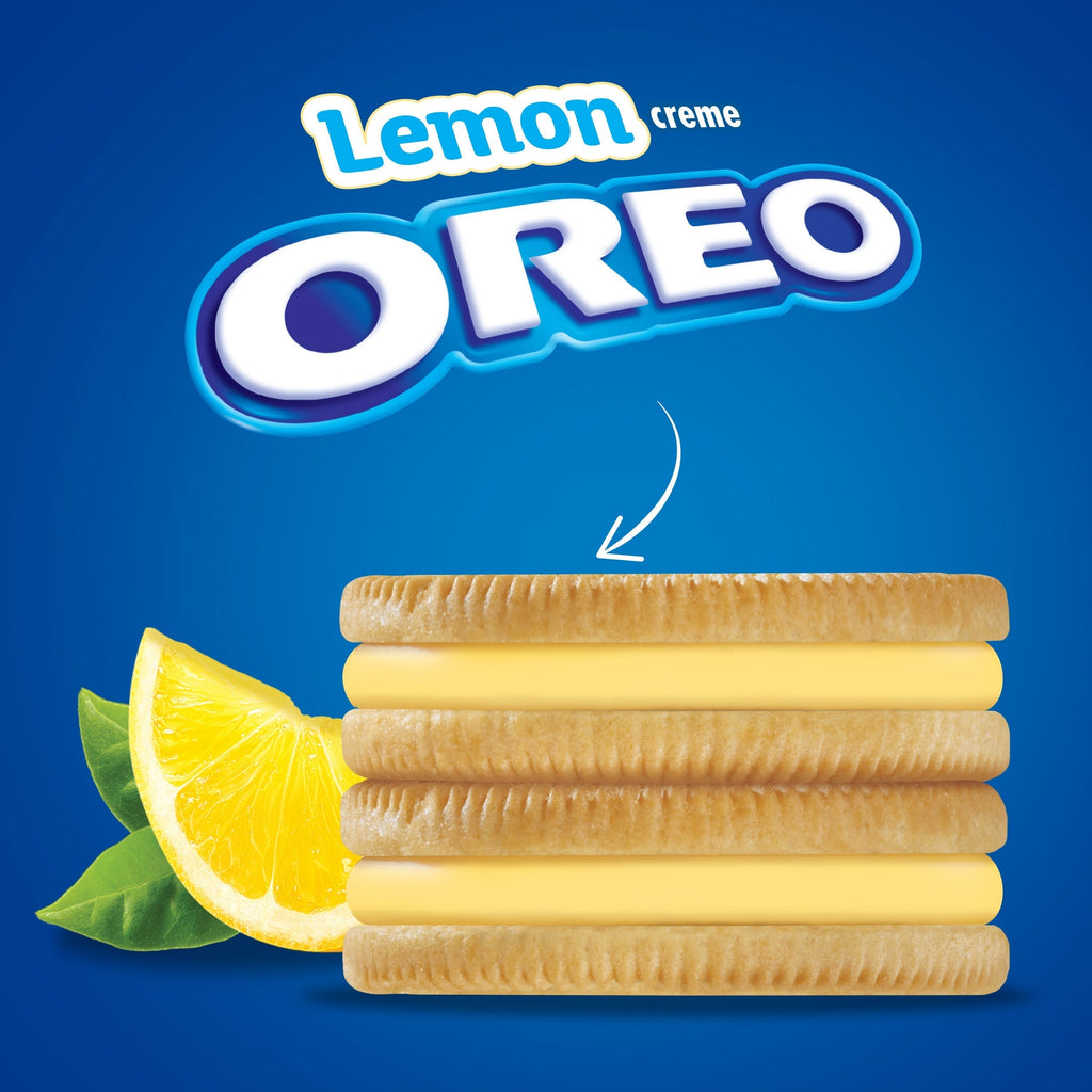 Lemon Creme Sandwich Cookies, Family Size, 2 Pack V3