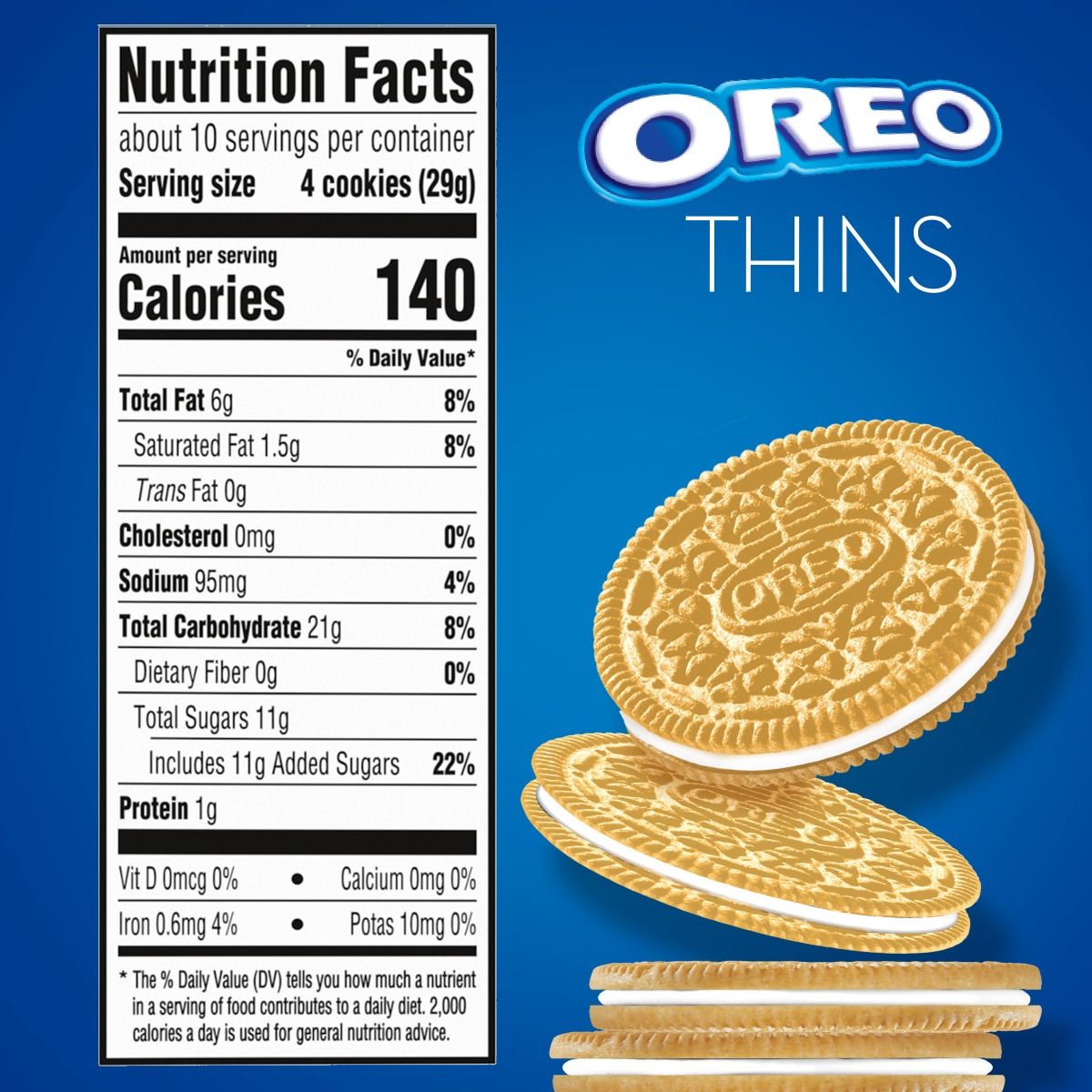 Thins Golden Sandwich Cookies, Family Size Y8