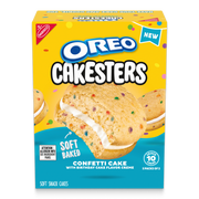 Cakesters Confetti Cake Soft Snack Cakes, Snack Packs J8