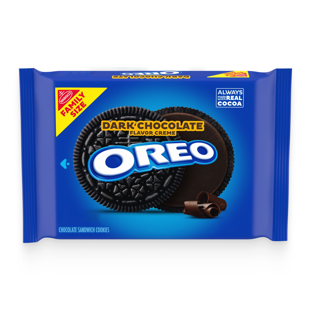 Dark Chocolate Creme Chocolate Sandwich Cookies, Family Size X7