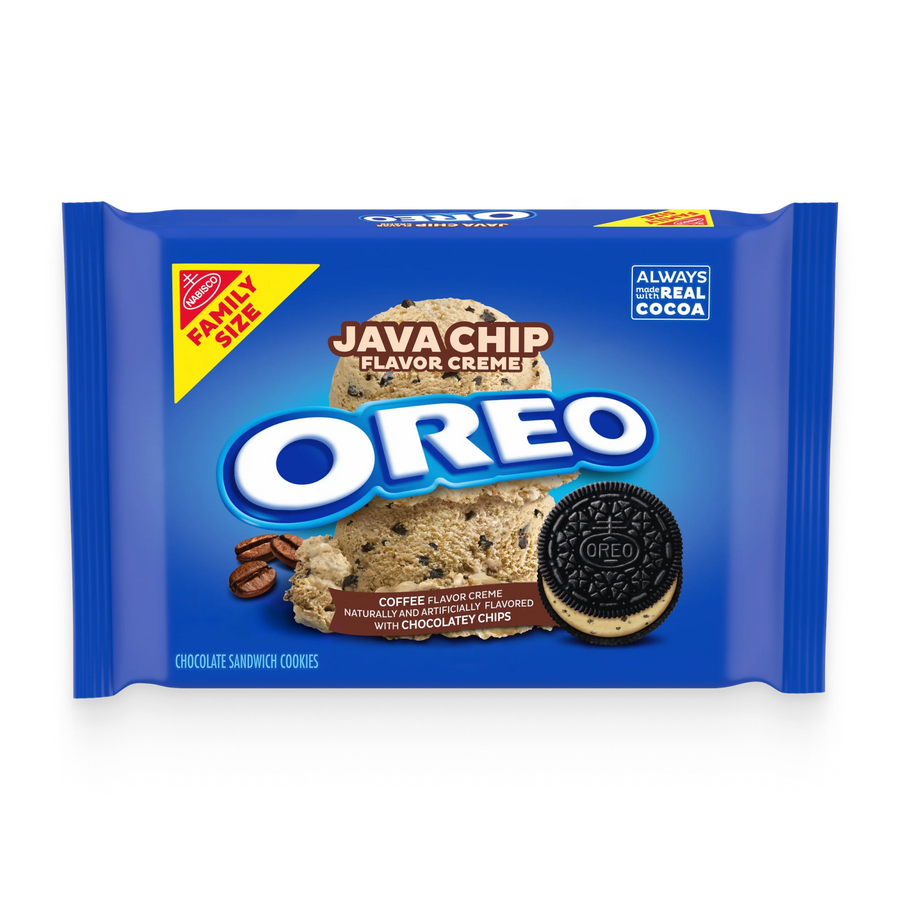 Java Chip Creme Chocolate Sandwich Cookies, Family Size K3