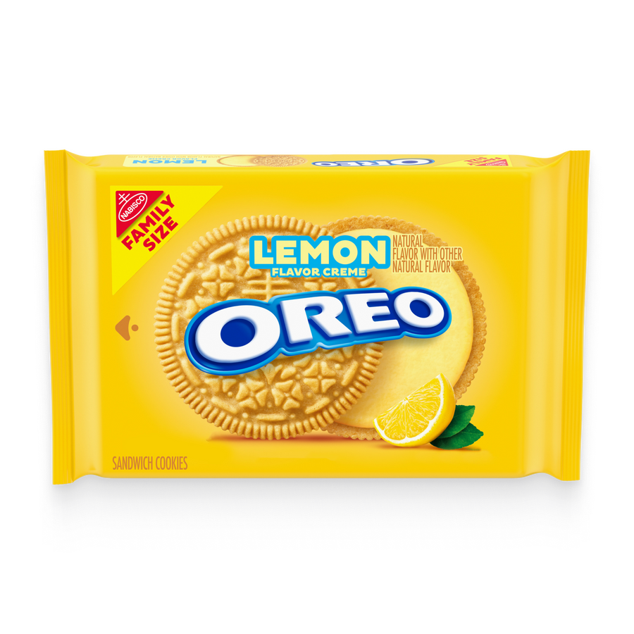 Lemon Creme Sandwich Cookies, Family Size E0