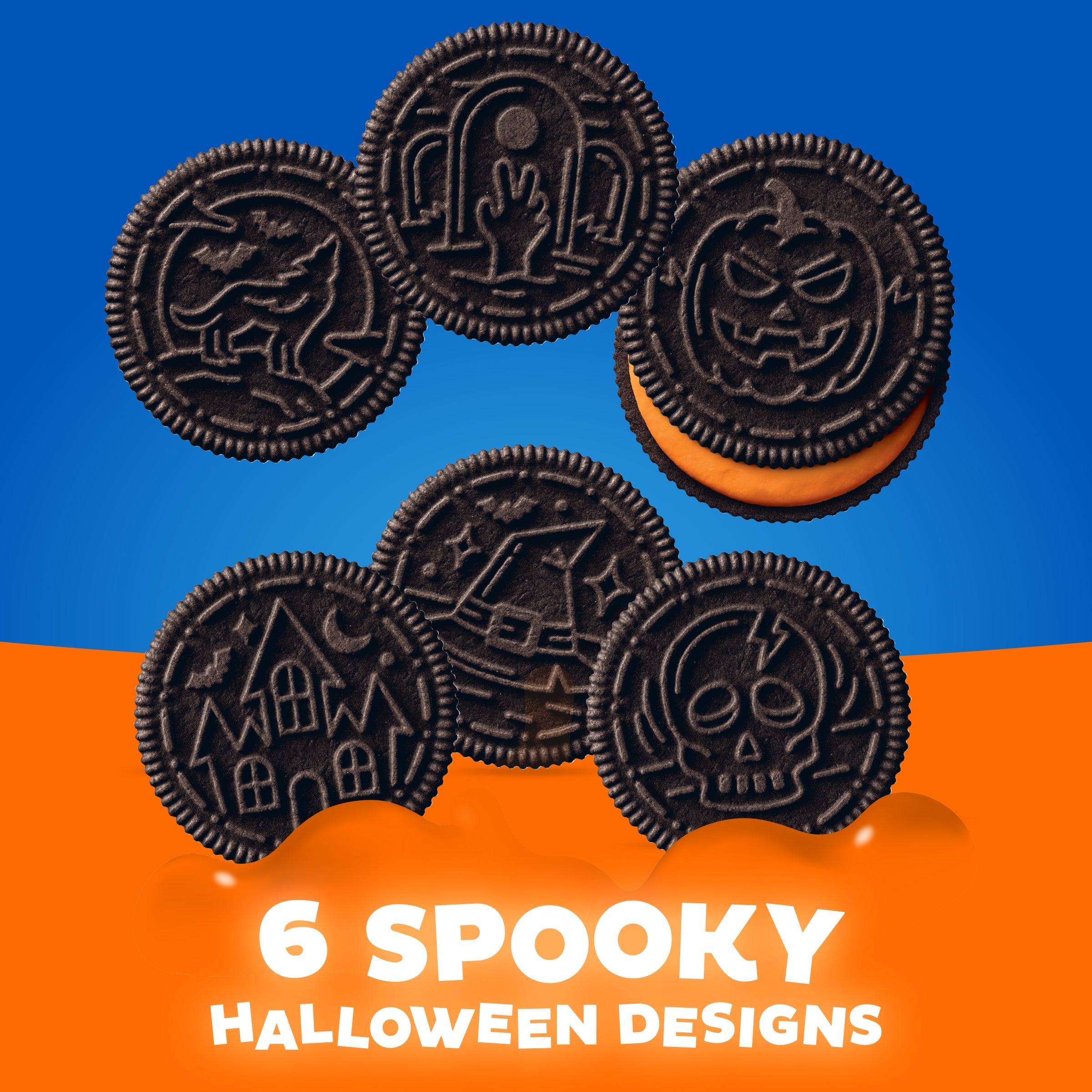 Orange Creme Halloween Cookies, Limited Edition, 2 Pack X0