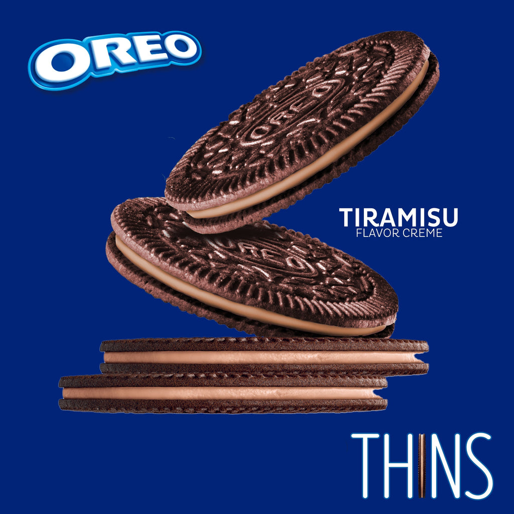 Thins Tiramisu Creme Chocolate Sandwich Cookies, Family Size L4