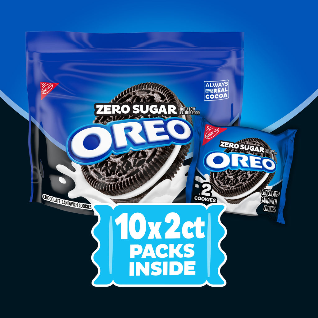 Zero Sugar Chocolate Sandwich Cookies, Snack Packs Z3