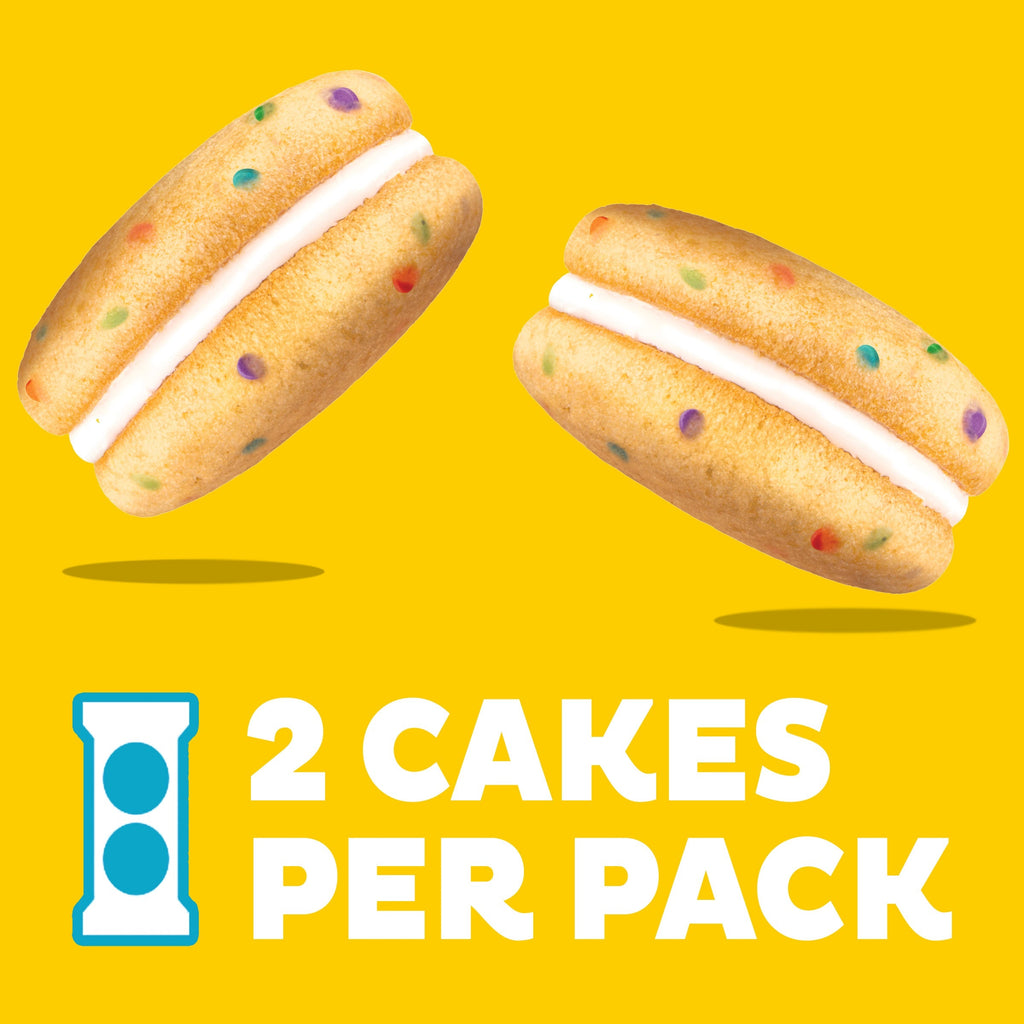 Cakesters Confetti Cake Soft Snack Cakes, Snack Packs J8
