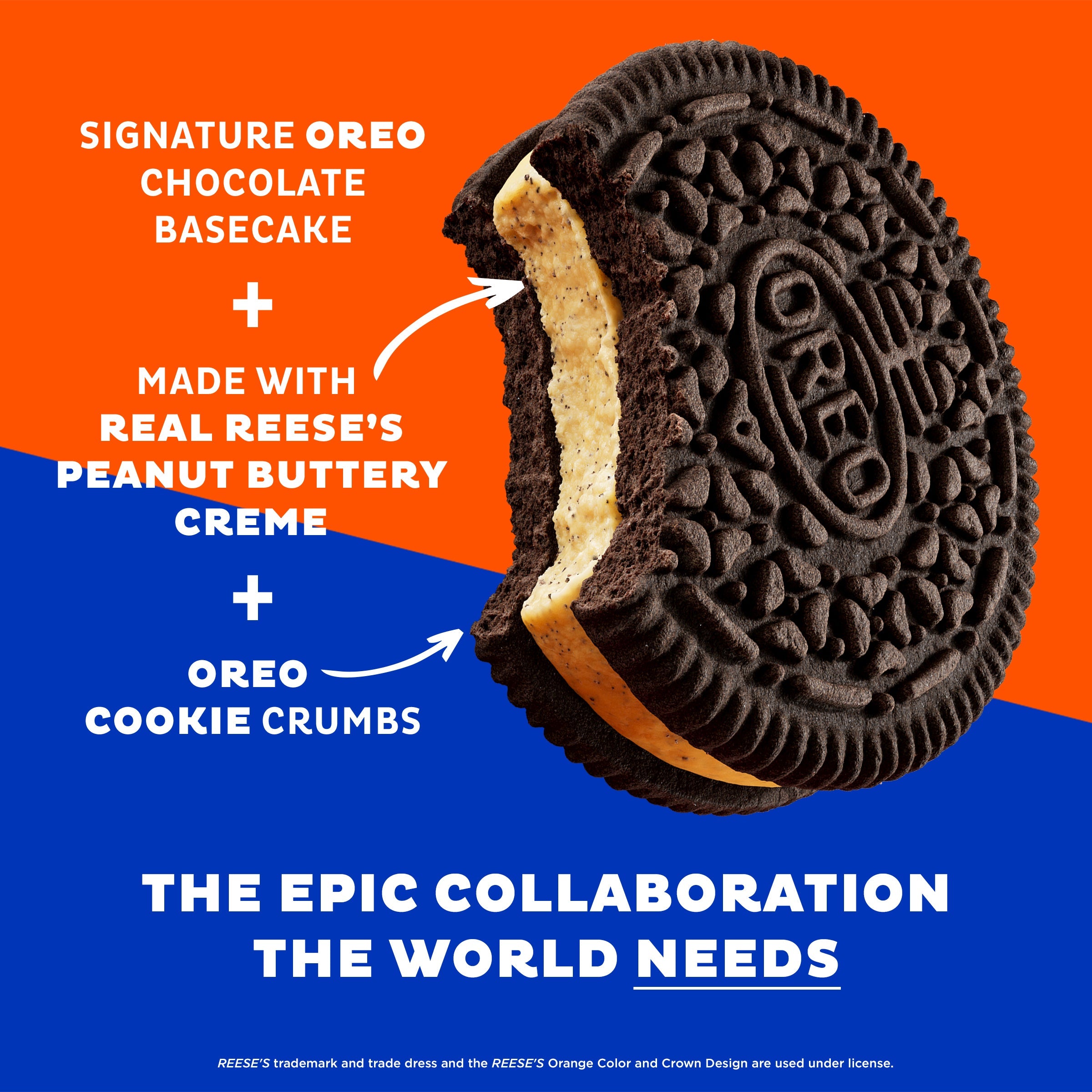 Reese's Peanut Buttery Creme Chocolate Sandwich Cookies Z1