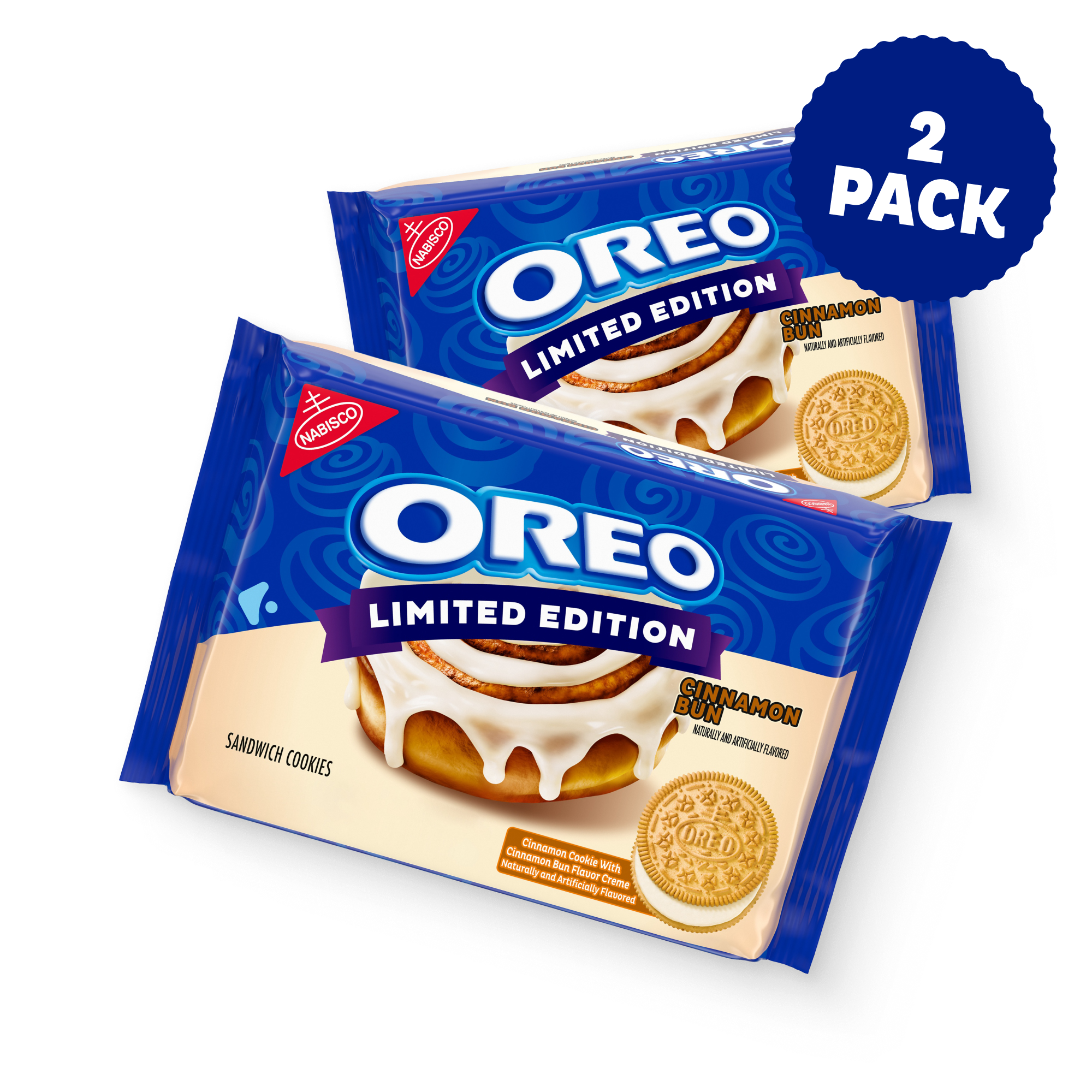 Cinnamon Bun Sandwich Cookies, Limited Edition, 2 Pack F9