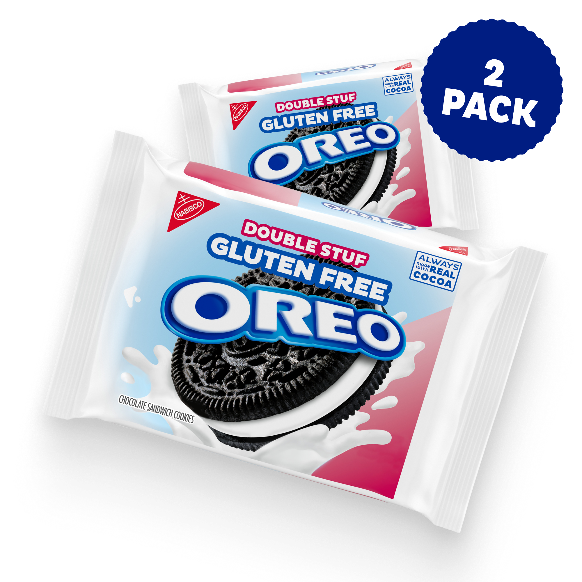 Double Stuf Gluten Free Chocolate Sandwich Cookies, 2 Pack C1