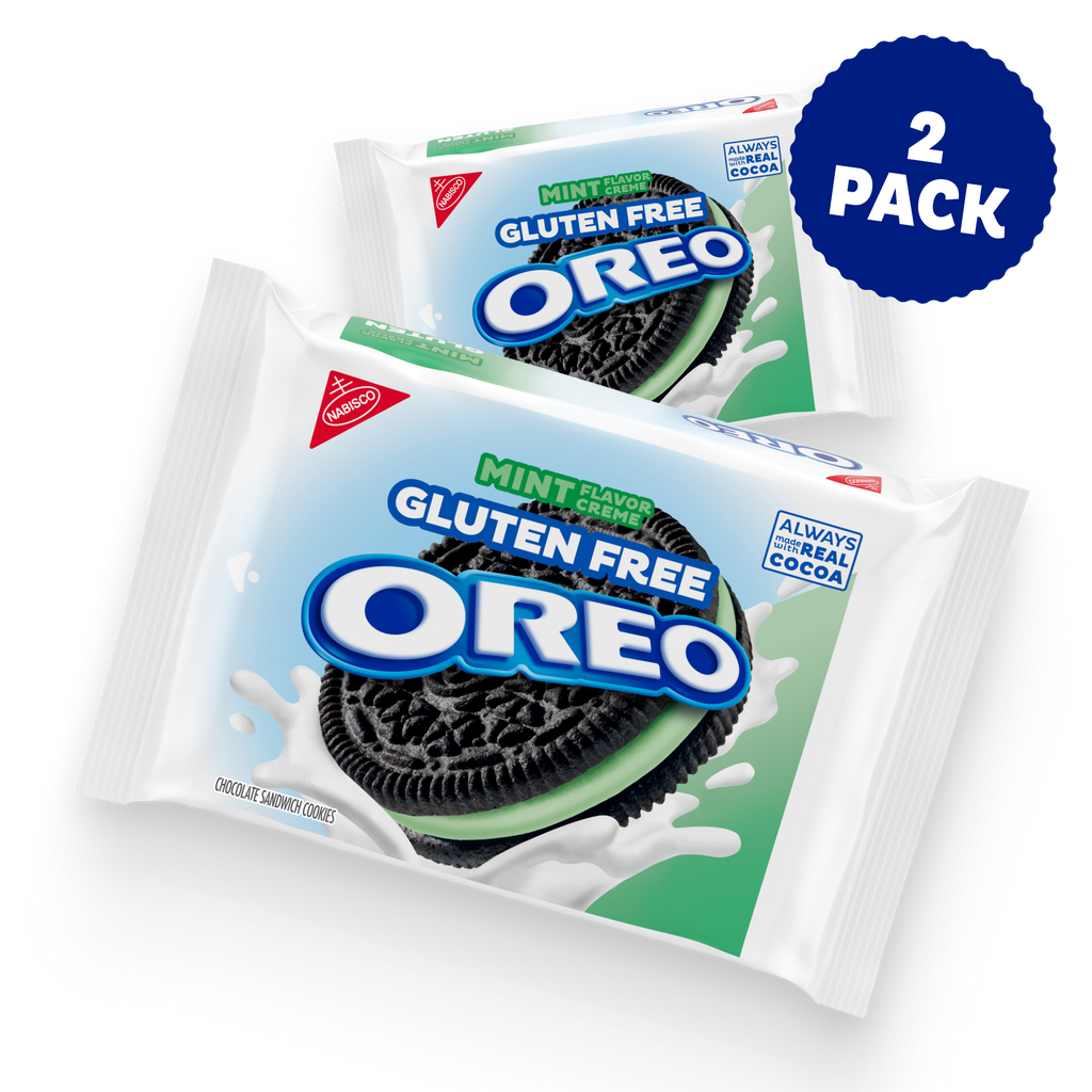 Gluten Free Mint Creme Chocolate Sandwich Cookies, 2 Pack D7
