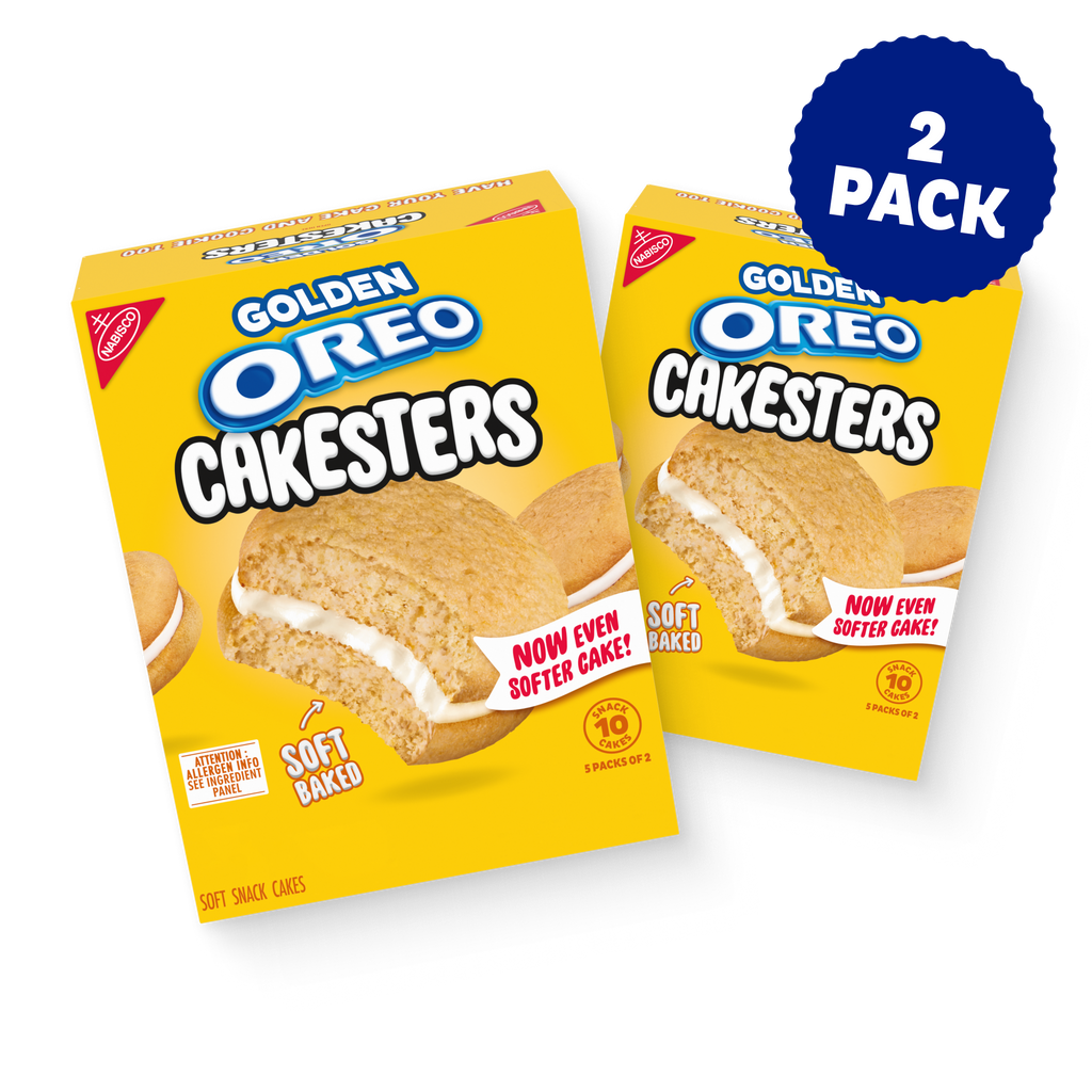 Golden Cakesters Soft Snack Cakes, Snack Packs, 2 Pack C9