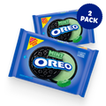 Mint Creme Chocolate Sandwich Cookies, Family Size, 2 Pack Y0