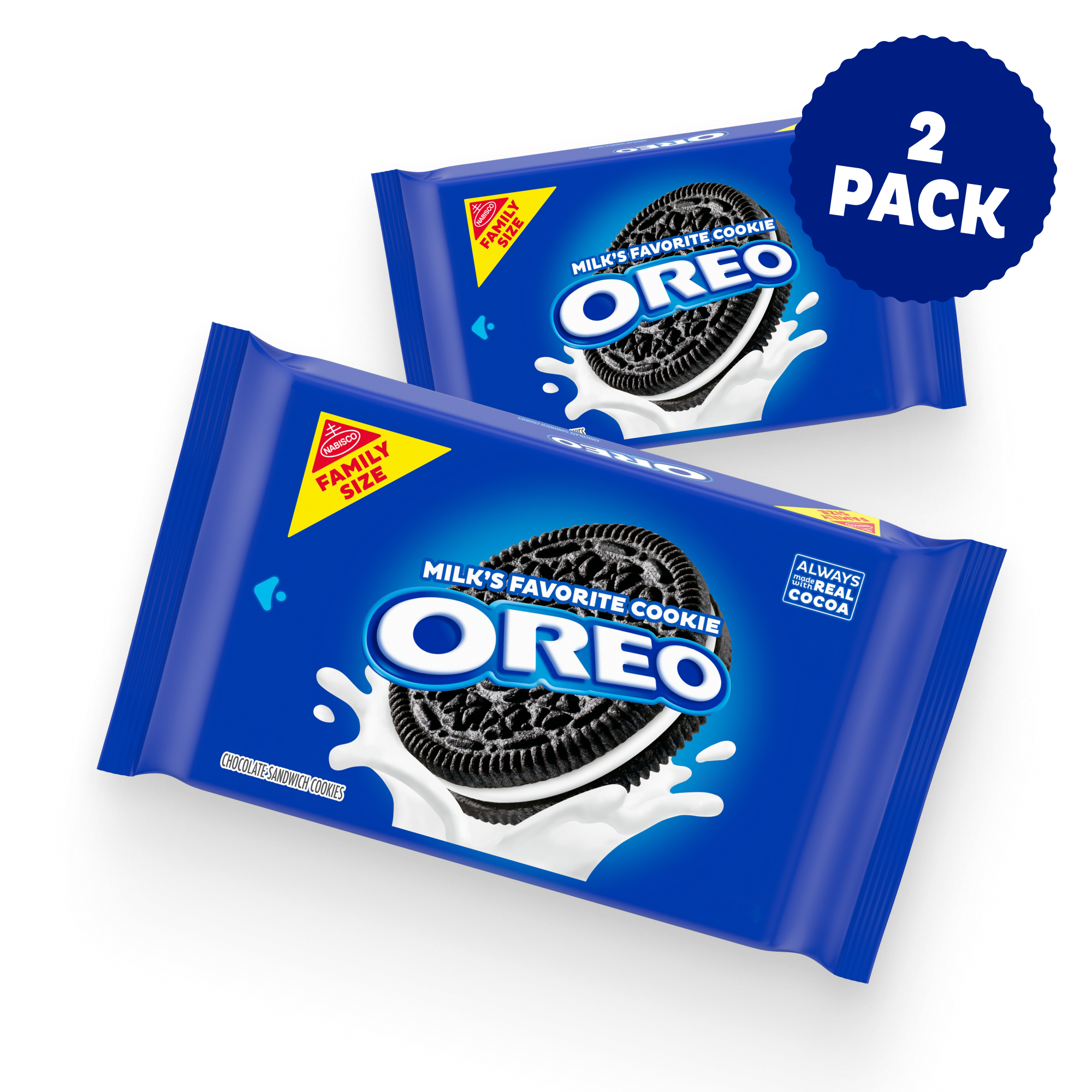 Chocolate Sandwich Cookies, Family Size, 2 Pack V9