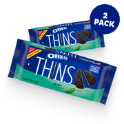 Thins Mint Creme Chocolate Sandwich Cookies, Family Size, 2 Pack T8