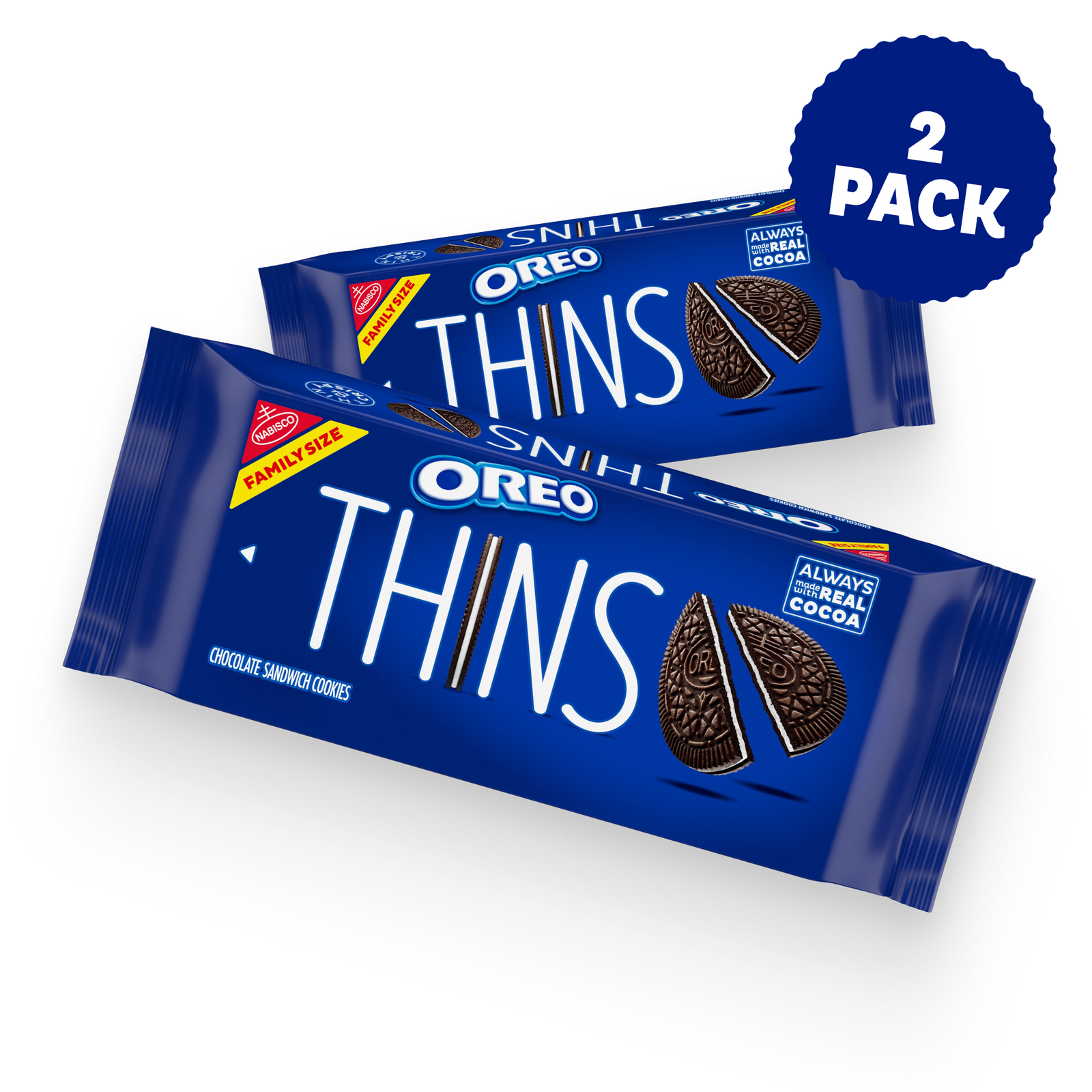 Thins Chocolate Sandwich Cookies, Family Size, 2 Pack G5