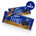 Thins Tiramisu Creme Chocolate Sandwich Cookies, Family Size, 2 Pack K3
