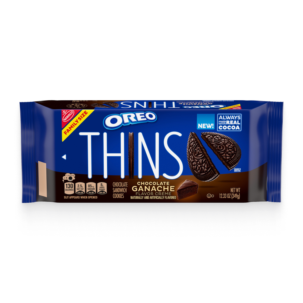 Thins Chocolate Ganache Creme Sandwich Cookies, Family Size, 2 Pack X7