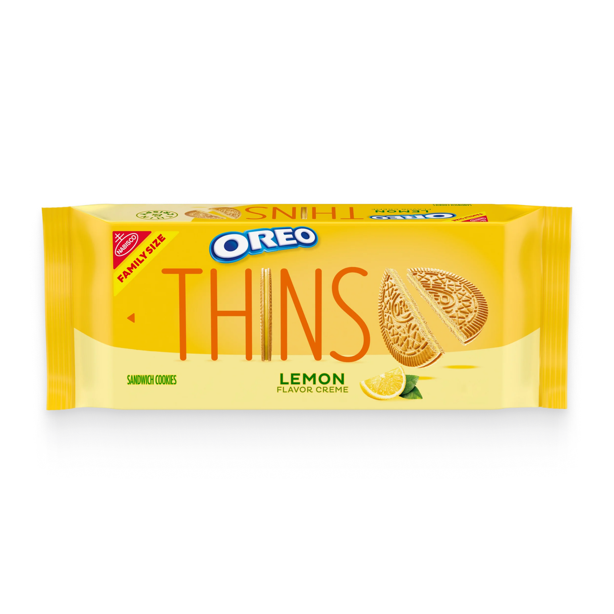 Thins Lemon Creme Sandwich Cookies, Family Size K5