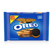 Toffee Crunch Creme With Sugar Crystals Chocolate Sandwich Cookies, Family Size, 2 Pack P6
