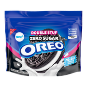 Zero Sugar Double Stuf Chocolate Sandwich Cookies, Snack Packs X8