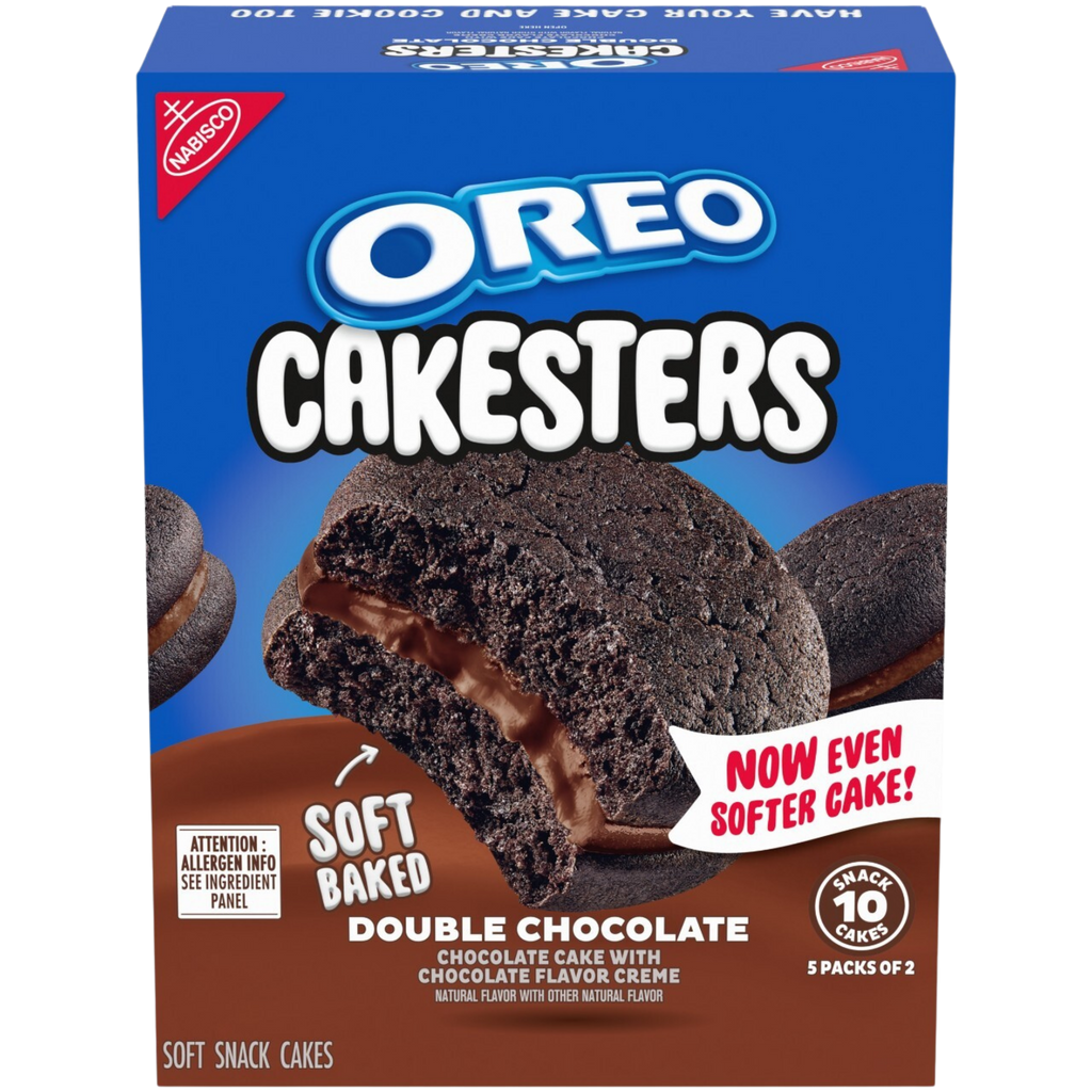 Cakesters Double Chocolate Soft Snack Cakes, Snack Packs V5