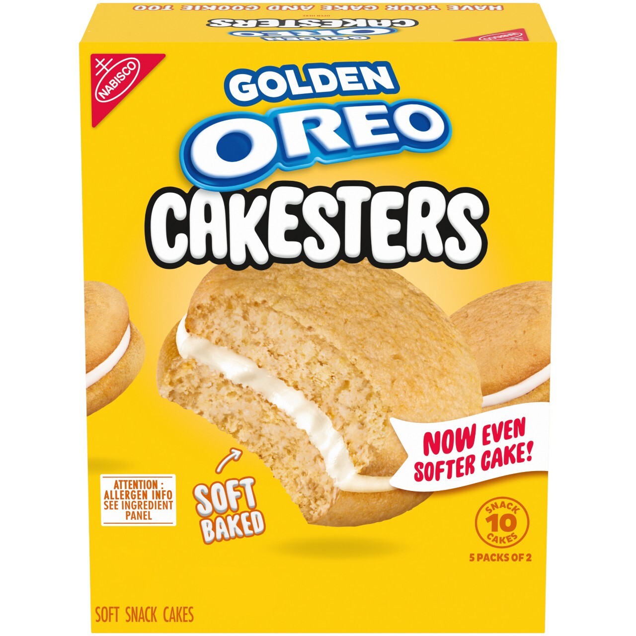 Golden Cakesters Soft Snack Cakes, Snack Packs, 2 Pack C9